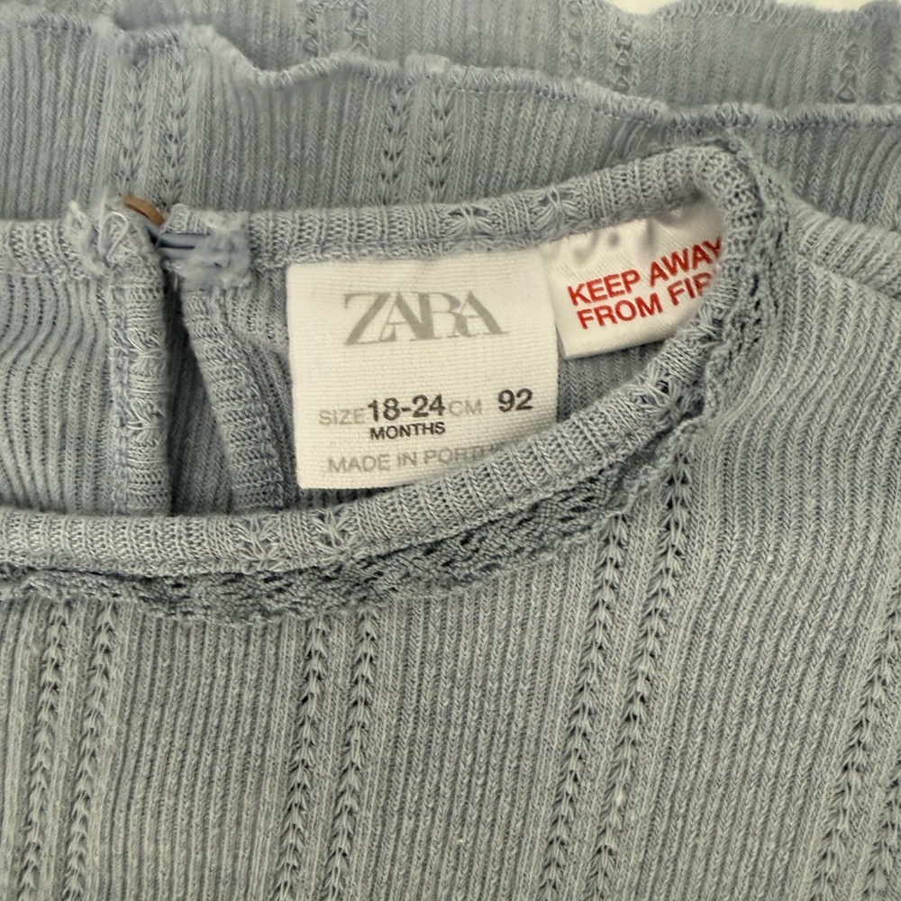 Zara Girls Open Work Tee 18-24m - Picture 3 of 3